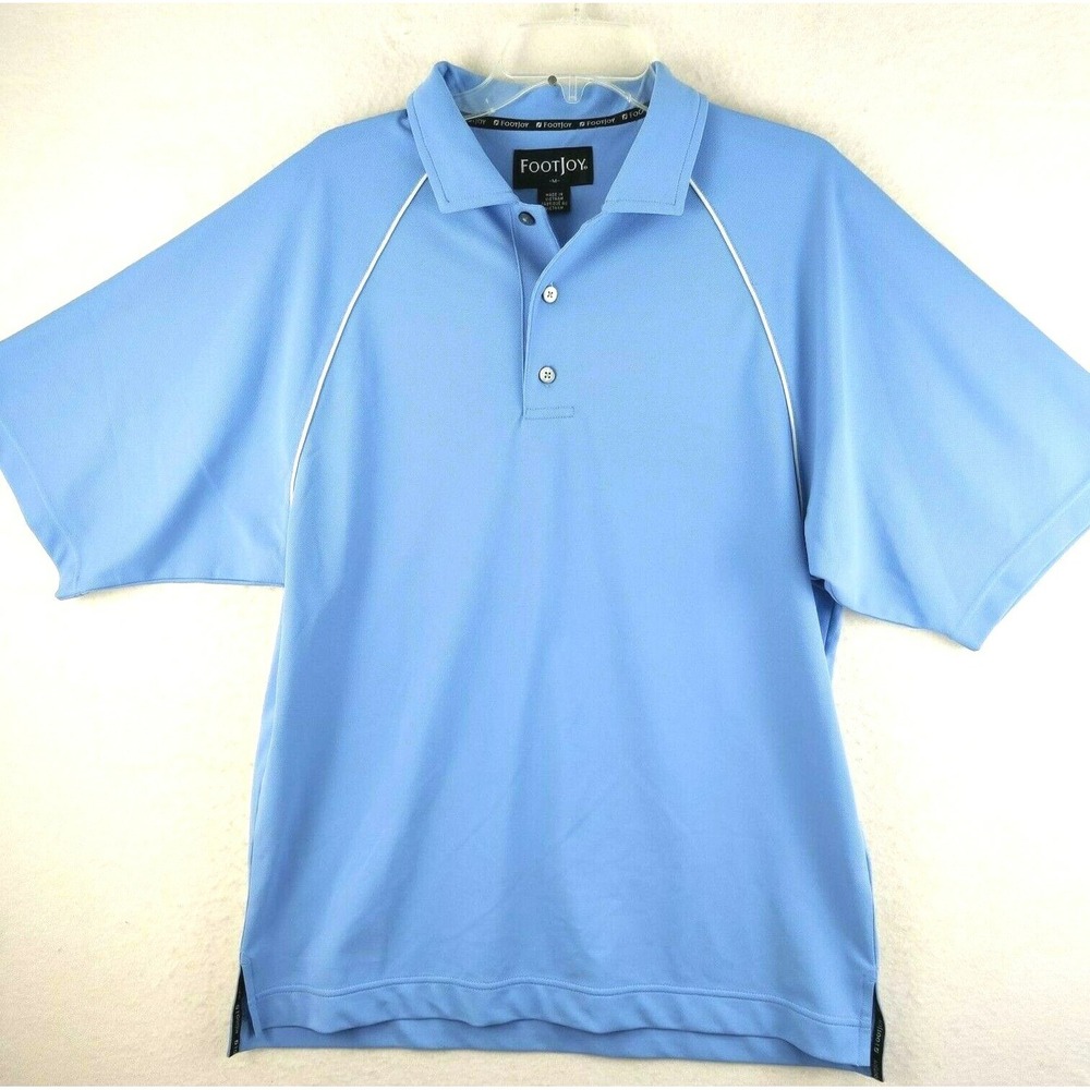 FootJoy Men's Loose Fit Medium Golf Golfer Polo‎ Shirt Blue Size M